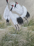 Cranes with snow (24 x 27 cm)