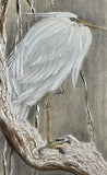 Heron with snow (7,5 cm)
