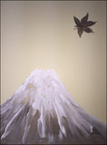 Fuji with maple leaf (24 x 27 cm)