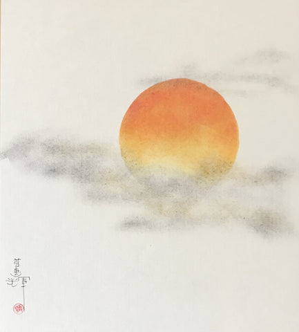Sun with clouds (24 x 27 cm)