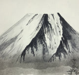 Fuji with clouds (12 x 13,5 cm)