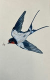 Swallow with insect (7,5 cm)