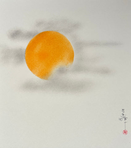 Sun with clouds (24 x 27 cm)