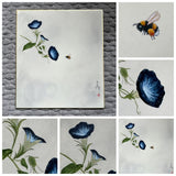 Morning glory with bumblebee (24 x 27 cm)