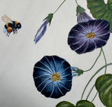 Morning glory with bumblebee (24 x 27 cm)