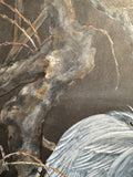 Herons in the night (24 x 27 cm)