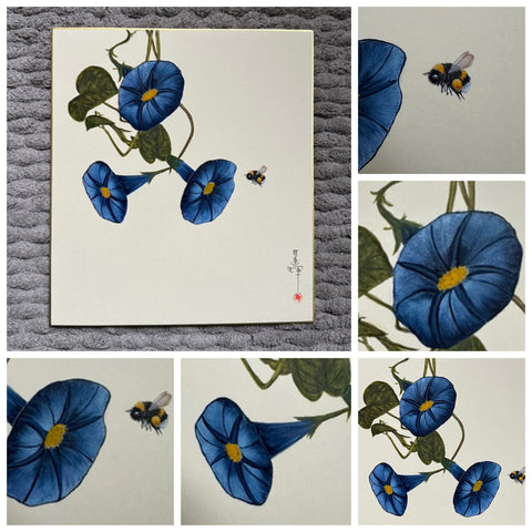 Flower with bumblebee (24 x 27 cm)