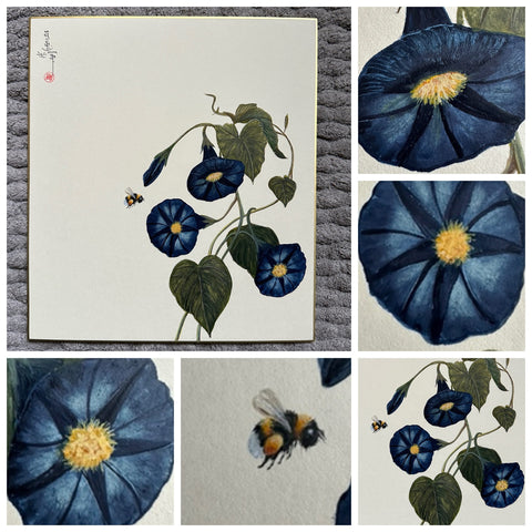 Flower with bumblebee (24 x 27 cm)
