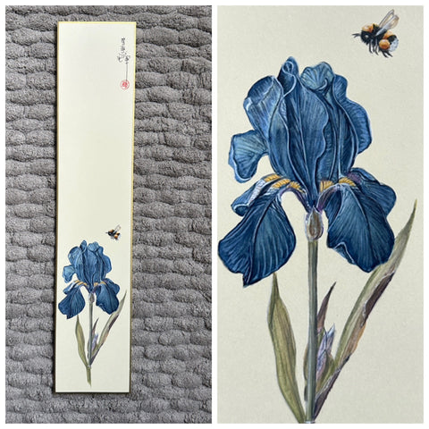 Flower with bumblebee (7,5 cm)