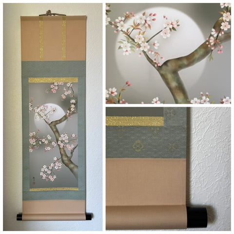 Moon with Cherry blossom - PRINT (90 cm)
