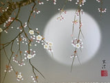 Moon with cherry blossom - PRINT (65 cm)