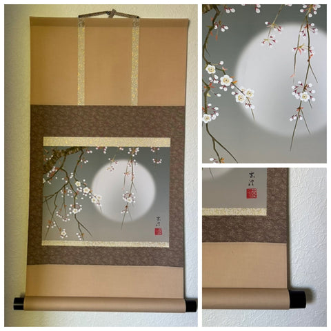 Moon with cherry blossom - PRINT (65 cm)