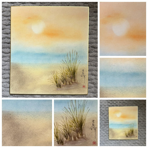 Sun and ocean (24 x 27 cm)