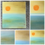 Sun and ocean (24 x 27 cm)