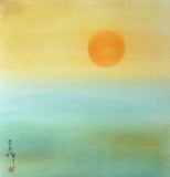 Sun and ocean (24 x 27cm)