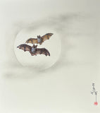 Bats with moon (24 x 27 cm)