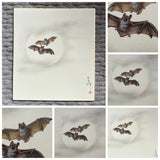 Bats with moon (24 x 27 cm)
