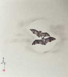 Bats with moon (24 x 27 cm)