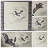 Bats with moon (24 x 27 cm)