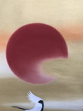 Sun and cranes - with BOX (187 cm)