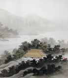 Village near the river - with BOX (100 cm)
