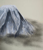 Fuji with moon (24 x 27 cm)