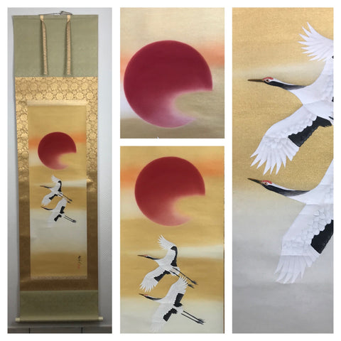 Sun and cranes - with BOX (187 cm)