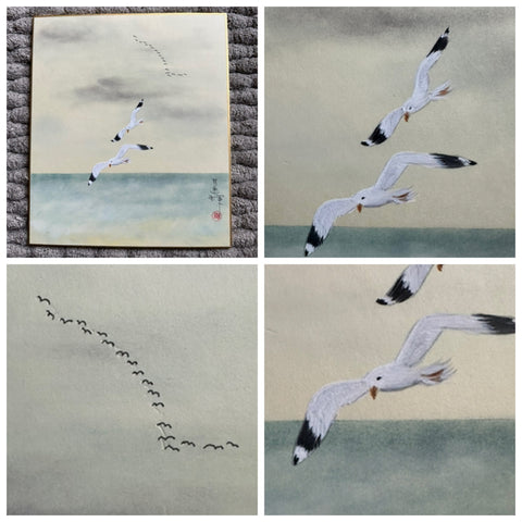 Seagulls (18 x 21 cm)