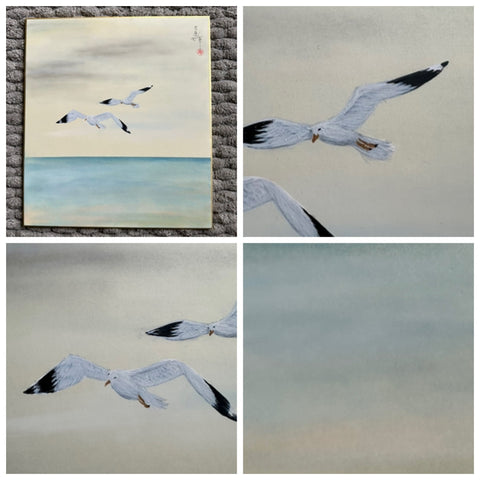 Seagulls (24 x 27 cm)