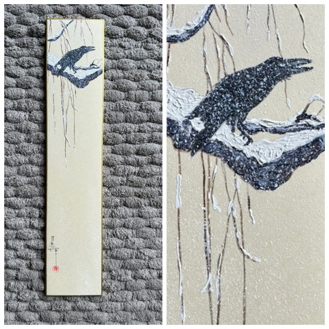 Raven in winter (7.,5 cm)