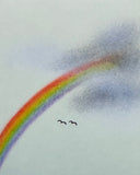Rainbow with clouds (12 x 13,5 cm)