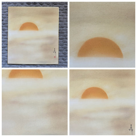 Sun with clouds (24 x 27 cm)
