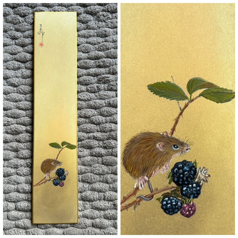 Mouse with berries (7,5 cm)