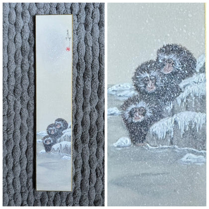 Monkeys in winter (7,5 cm)