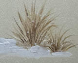 Cranes with snow (24 x 27 cm)