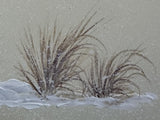 Cranes with snow (24 x 27 cm)