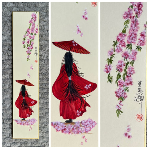 Woman in red (7,5 cm)