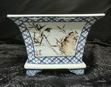 Bonsai-Pot with BOX "birds" /square