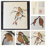 1st LIMITED EDITION 7/10+2 "Bird with autumn leaves" (24 x 27 cm)