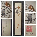 1st LIMITED EDITION 3/10+2 "Bird with autumn leaves" (7,5 cm)