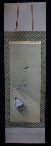 Bird and chrysantheme