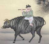 Child with buffalo