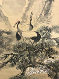Sansui with cranes