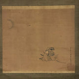 Samurai with moon and cuckoo - with BOX
