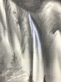 Landscape with waterfall