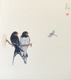 Swallow with dran fly (24 x 27 cm)