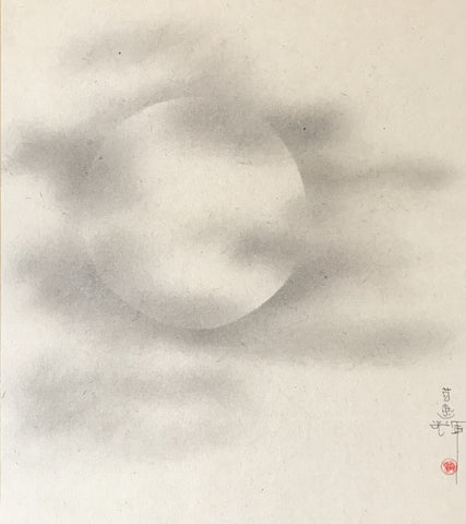 Moon with clouds (24 x 27 cm)