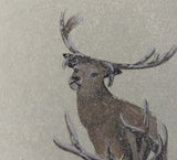 Deers in snow / winter (*18 x 21 cm)