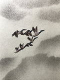 Geese with clouds (7,5 cm)