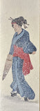 Kimono-woman in winter (7,5 cm)